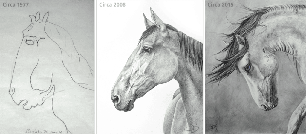 horse drawing comparison